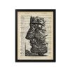 Chart of the Face Print - Steampunk Posters - Palm Reader Art - Vintage Dictionary Art Print - Wall Decor - Frame Not Included steampunk buy now online
