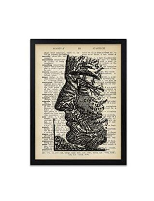 Chart of the Face Print - Steampunk Posters - Palm Reader Art - Vintage Dictionary Art Print - Wall Decor - Frame Not Included steampunk buy now online