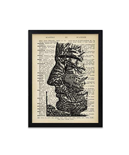 Chart of the Face Print - Steampunk Posters - Palm Reader Art - Vintage Dictionary Art Print - Wall Decor - Frame Not Included steampunk buy now online