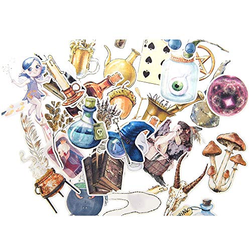 TS Trade 38 Pcs Magic Divination Stickers for Junk Bullet Journal Notebook Diary Decor steampunk buy now online