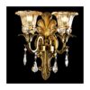 TASGK Vintage Indoor Wall Light, Modern Creative Antique Wall Sconce Lamp, Retro Brass Glass Shade Wall Lamp With Crystal Pendant for Living Room Bedroom Dining Room,2Heads steampunk buy now online