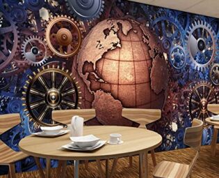 Wallpaper with 3D Custom murals, Non-Woven Print Wallpaper, Steampunk Mechanical Equipment, Restaurants, Bars, ktv, wallpaper-177x118inch steampunk buy now online