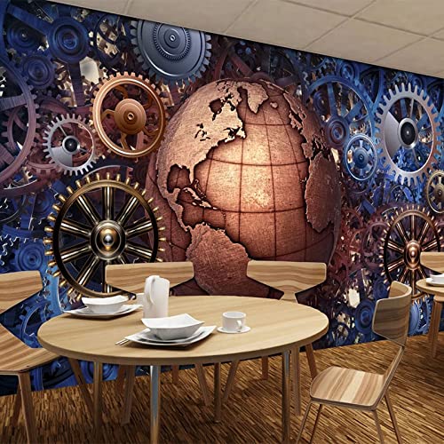 Wallpaper with 3D Custom murals, Non-Woven Print Wallpaper, Steampunk Mechanical Equipment, Restaurants, Bars, ktv, wallpaper-177x118inch steampunk buy now online