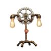 Rustic Nordic Steampunk Table Lights Retro Water Pipe Desktop Lighting Fixture Table Lamp, Nightstand Desk Lamp, Bedside Lamp Industrial Style with for Living Room, Bedroom, Office steampunk buy now online