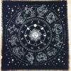 INDIAN CONSIGNERS Altar Cloth Zodiac Witchcraft Alter Tarot Spread Top Cloth Wiccan Square Spiritual 36 by 36 sacred cloth Galaxy (Zodiac Silver) steampunk buy now online
