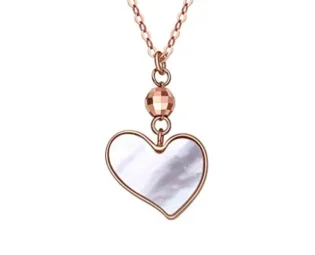 Necklaces for Women Girls 18k Gold Love Heart Necklace 17inch Women Charm Necklace Send Girlfriend A Birthday Gift Choker Necklaces steampunk buy now online
