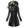 AMhomely Women Coat Sale Clearance Plus Size Solid Outdoor Sportswear With Hood Ladies Warm Hoodie Ring Decoration Zipper Patchwork Coat Jacket Long Outerwear Winter UK Size 8-18 steampunk buy now online