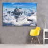 WFLWLHH Canvas Wall Art Giclee Prints Home Decorative Hd Print Picture 1 Piece Blue Sky Sci Fi Steampunk City And Airship Painting Wall Art Modular Canvas Poster-(40X60Cm) With Frame steampunk buy now online WFLWLHH Canvas Wall Art Giclee Prints Home Decorative Hd Print Picture 1 Piece Blue Sky Sci Fi Steampunk City And Airship Painting Wall Art Modular Canvas Poster-(40X60Cm) With Frame steampunk buy now online