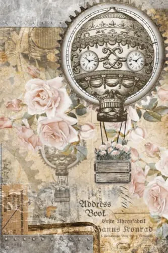 Steampunk Address Book: Birthday Card Address Book Gift for Steampunk Lovers 12 Years Keep Track of Sending and Receiving Birthday Cards - Edition 2 steampunk buy now online