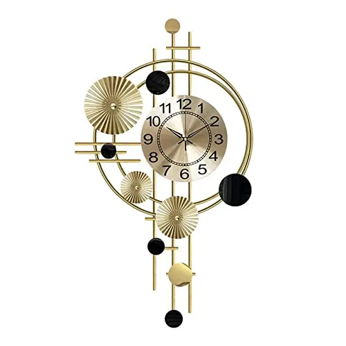JRZTC Modern Minimalist Living Rooms Metal Wall Clocks Silent Wall Clocks Wall-Mounted Light Luxury Atmosphere Wall Clock Home Decoration for Living Room Kitchen Decoration 78x45cm steampunk buy now online