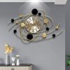 JRZTC Fashion Light Luxury Clock Wall Clocks Living Room Creative Home Decoration Metal Clock Nordic Minimalist Wall Clock, 73 * 44Cm steampunk buy now online