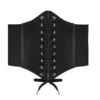 Black Corset Belt, Waist Lace-up Tied Corset, Elastic Wide Band Retro Leather Belt for Woman Girls steampunk buy now online