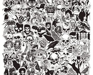 Jagowa 100 Pieces Vinyl Waterproof Decorations Stickers for Phone Laptop Suitcase Cabinet (Gothic) steampunk buy now online