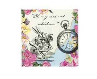 Talking Tables Alice in Wonderland Napkins Supplies for Mad Hatter Tea, Birthday Party, Baby Shower | 20 Pack 25cm, Paper steampunk buy now online