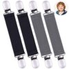 wisdompro Glove Clips, 4 Pack Mitten Clips with Elastic Straps for Kids, Toddle and Adults - Grey + Black steampunk buy now online