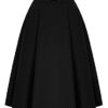 Women Steampunk High Waist Skrit Victorian Swing Pleated Skirt Black XL steampunk buy now online