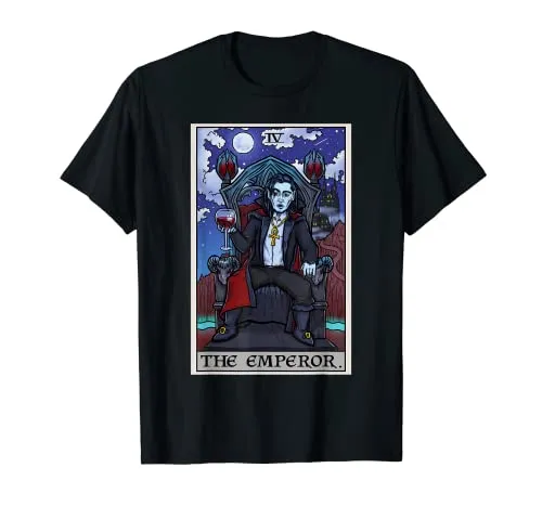 The Emperor Tarot Card Halloween Bram Stoker Count Dracula T-Shirt steampunk buy now online