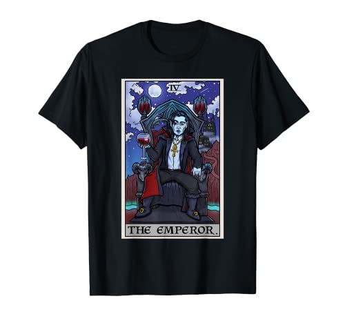 The Emperor Tarot Card Halloween Bram Stoker Count Dracula T-Shirt steampunk buy now online
