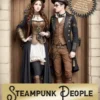 Steampunk People: A Grayscale Coloring Book for Adults: 50 Unique Illustrations of Victorian-Inspired People to Spark Your Imagination steampunk buy now online
