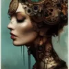 Steampunk Notebook: Woman's Profile, Lined Paper Notebook, Aesthetic Composition Notebook, Steampunk Journal Paperback steampunk buy now online Steampunk Notebook: Woman's Profile, Lined Paper Notebook, Aesthetic Composition Notebook, Steampunk Journal Paperback steampunk buy now online