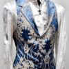 ARISTOCRAT VEST - Ice Blue Satin Brocade by ShrineofHollywood steampunk buy now online