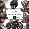 Steampunk Clipart Bundle Watercolor Clipart Fantasy PNG Commercial Use Instant Digital Download by ClipartVibes steampunk buy now online