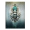 Decoration Canvas HD Prints Steampunk Feather Flower Violin Girl Owl Poster Painting Living Room Wall Art Picture 40 x 50 cm Without Frame steampunk buy now online
