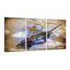 Steampunk Sky Ship Fantasy Art Poster Poster Decorative Painting Canvas Wall Posters And Art Picture Print Modern Family Bedroom Decor Posters 20x40inch(50x100cm)-3pcs steampunk buy now online