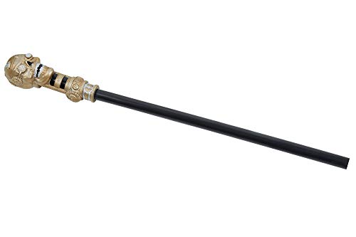 Bristol Novelty BA3203 Steampunk Skull Cane, Men, Women, Black, Bronze steampunk buy now online