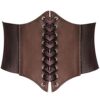 HANERDUN Lace-up Waspie Corset Belts for Women Elastic Waist Belt Tied Retro Wide Belt steampunk buy now online