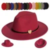 JK Home Wide Brim Fedora Hat - Felt Panama Cap - 2pcs Adjustable Bands - Vintage Style Cosplay Rose Red steampunk buy now online