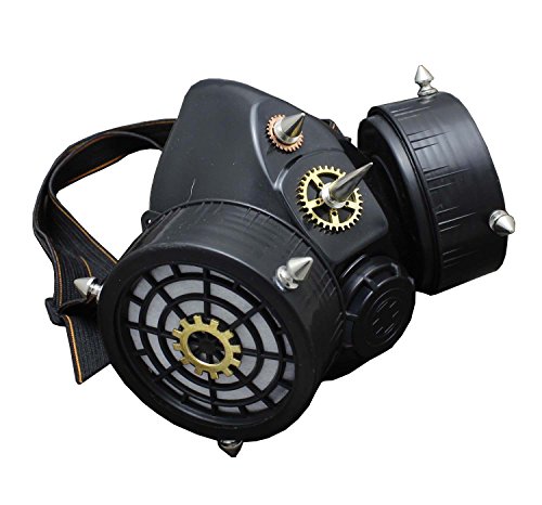 vogueteen SteamPunk Gears Spike Vintage Cosplay Masuqes Gas Mask Respirator steampunk buy now online