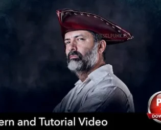 Pirate Hat PATTERN - DIY Hat - Pdf Download - Video Tutorial by DieselpunkRo steampunk buy now online