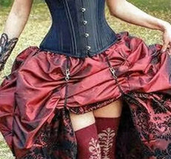 ready to ship CHAINS FOR SKIRT Steampunk hitch-up chains set of 2 for Steampunk Skirt. 17" Accessory to hitch up skirt. Chains with clasps. by MajesticVelvets steampunk buy now online