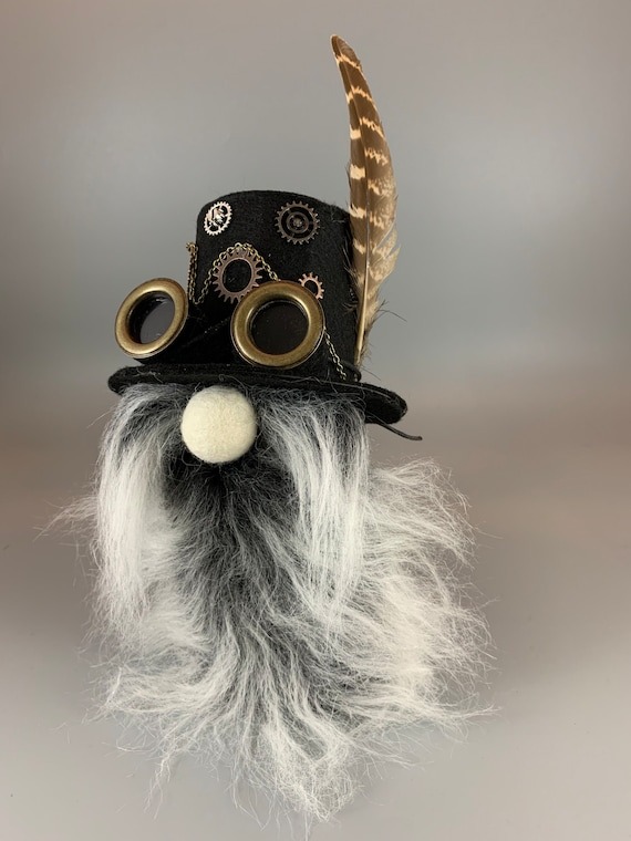 Steampunk Gonk Handmade unique gift by HelenAlexanderStudio steampunk buy now online
