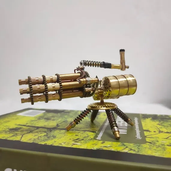 Steampunk Mechanical Gatling Model Steampunk Home Decor Bug Sculpture Bug Mechanical by StmpnkrtDesigns steampunk buy now online