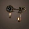 YZ-YUAN Retro Creativity Mechanical Wooden Gear Wall Lamp Industry Vintage Abandoned Factory Studio Antique Steampunk Wall Light E27 Bar Designer Project Decoration Lamps Wall Sconce Spotlight Lante steampunk buy now online