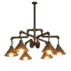 Raelf Retro Steampunk Chandelier 6 Head Chandelier Water Pipe Hanging Light Ceiling Chandelier Industrial Style Iron Gear Pipe Chandelier Loft American Country Restaurant Bar Coffee Chandelier steampunk buy now online