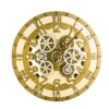 JRZTC Gear Wall Clock, Retro Country Roman Numerals Wall Clock Round Silent Quartz Wall Clock Non Ticking Vintage Chronograph Hand Art Decor For Home And Office steampunk buy now online