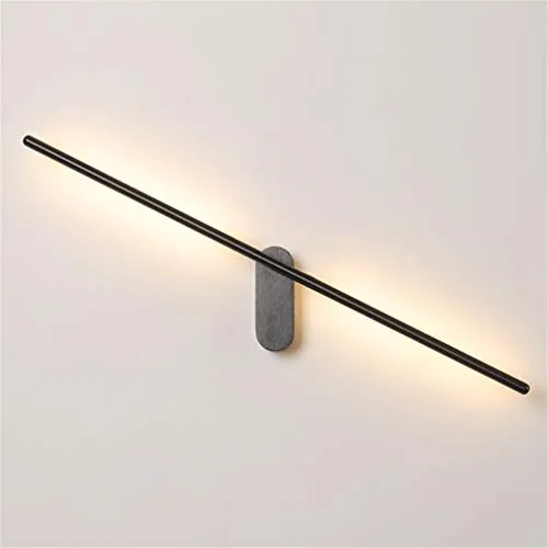 Wall Light Indoor Nordic Simple Creative LED 12w Warm Light Energy Saving 360° Free Rotation Black Aluminum Long Strip Wall Lamp for Living Room Bedroom Bedside Lamp Restaurant Corridor steampunk buy now online