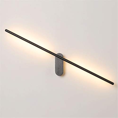 Wall Light Indoor Nordic Simple Creative LED 12w Warm Light Energy Saving 360° Free Rotation Black Aluminum Long Strip Wall Lamp for Living Room Bedroom Bedside Lamp Restaurant Corridor steampunk buy now online
