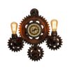 MUMUMI Retro Wall lamp Bracket Light Sconce Lights Gear Steampunk Water Pipe Double Head High-end Lighting Hotel Restaurant Showroom Wall lamp with Clock steampunk buy now online