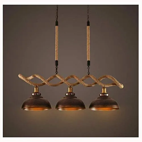 Pendant Light Chandelier Lamp Vintage Industrial Pendant Ceiling Light Steampunk Retro Metal Hemp Rope 3 Lights Restaurants Cafes Bars Decoration Lighting Indoor Light. steampunk buy now online