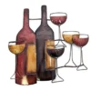 Brilliant Wall Art New - Contemporary Metal Wall Art Decor - Brown Wine Bottle Glasses Scene steampunk buy now online
