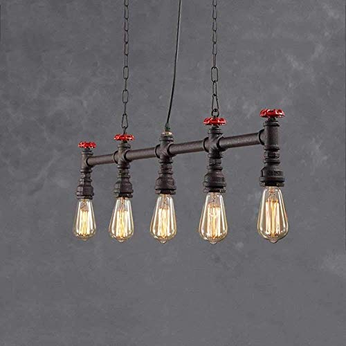 Raelf Vintage Ceiling Pendant 5 Lights Vintage Chandelier Antique Steampunk Metal Water Pipe Chandelier Ceiling Ceiling Light Rusty Water Pipe Dining Chandelier E27 Industrial Pendant Lamp Edison Anti steampunk buy now online