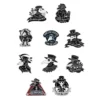Amosfun 10pcs Beak Face Brooches Plague Enamel Pin Set Steampunk Brooches Cartoon Badge Brooch for Backpacks Jackets Clothes Bag Novelty Lapel Badge Silver (Mixed Style) steampunk buy now online
