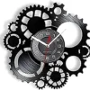 FIGMAN Bedroom Wall Clocks Silent Round Wall Clock Steampunk Gear Home Bar Crafts Mechanical Gear Old Factory Retro Album Clock Decorative gift steampunk buy now online