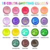 Iridescent Acrylic Paint, Abeier Set of 18 Chameleon Colours, 2 oz/60ml Bottles, Colour Shifting, Non-Toxic, High Viscosity, Blendable, Paints on Rocks Crafts Canvas Wood, Fabric, Ceramic & Stone steampunk buy now online