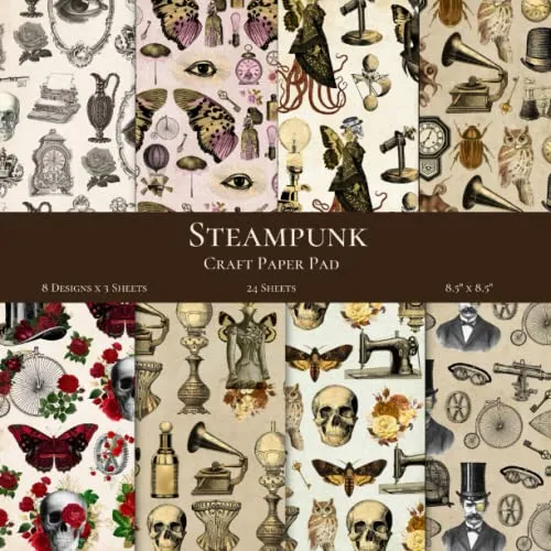 Steampunk Craft Paper Pad: Steampunk Scrapbooking Paper steampunk buy now online