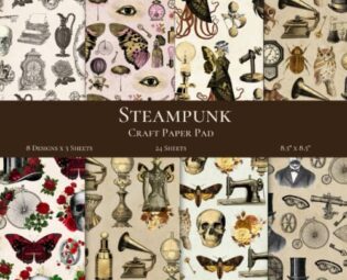 Steampunk Craft Paper Pad: Steampunk Scrapbooking Paper steampunk buy now online